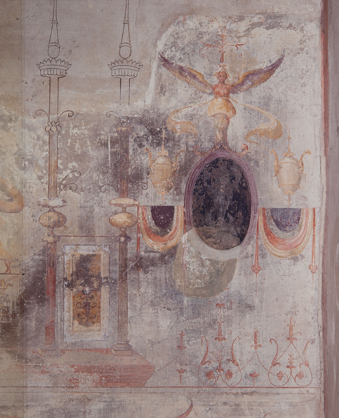 motivi decorativi a grottesche (dipinto murale) di Luzio Romano (e aiuti) (sec. 